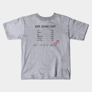 100% Vegan Chef Kids T-Shirt